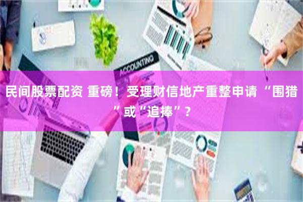 民间股票配资 重磅！受理财信地产重整申请 “围猎”或“追捧”？