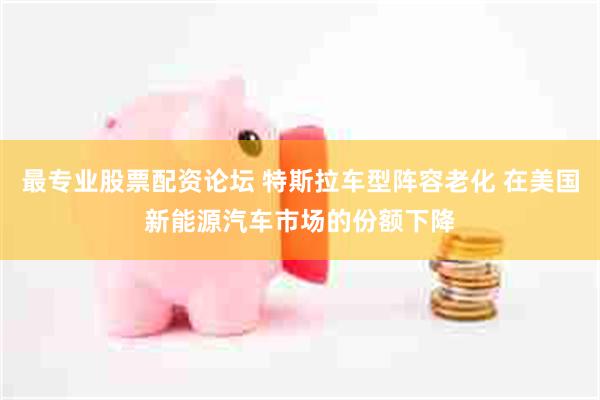 最专业股票配资论坛 特斯拉车型阵容老化 在美国新能源汽车市场的份额下降