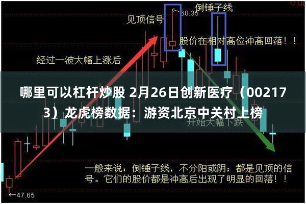 哪里可以杠杆炒股 2月26日创新医疗（002173）龙虎榜数据：游资北京中关村上榜