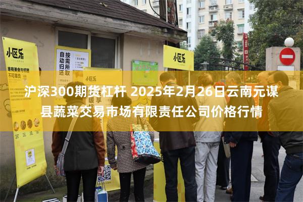 沪深300期货杠杆 2025年2月26日云南元谋县蔬菜交易市场有限责任公司价格行情