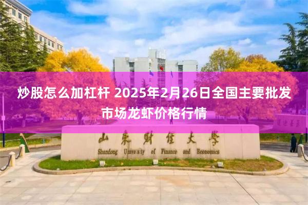炒股怎么加杠杆 2025年2月26日全国主要批发市场龙虾价格行情