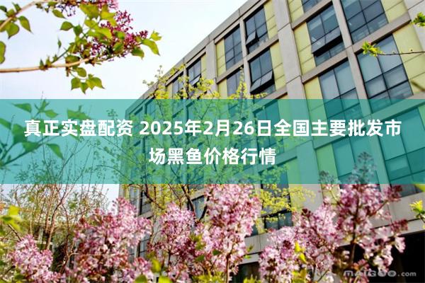 真正实盘配资 2025年2月26日全国主要批发市场黑鱼价格行情