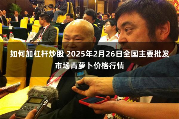 如何加杠杆炒股 2025年2月26日全国主要批发市场青萝卜价格行情
