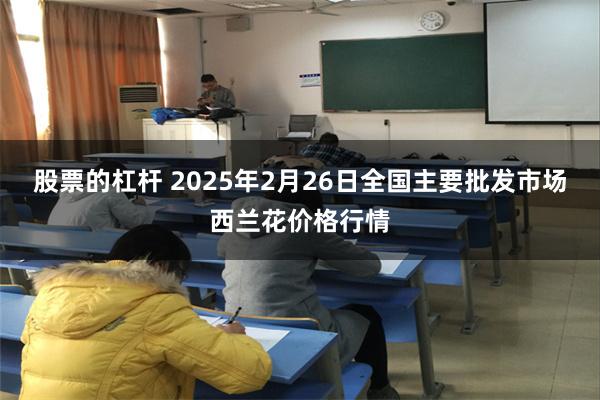 股票的杠杆 2025年2月26日全国主要批发市场西兰花价格行情