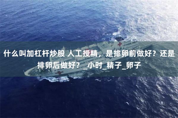 什么叫加杠杆炒股 人工授精，是排卵前做好？还是排卵后做好？_小时_精子_卵子