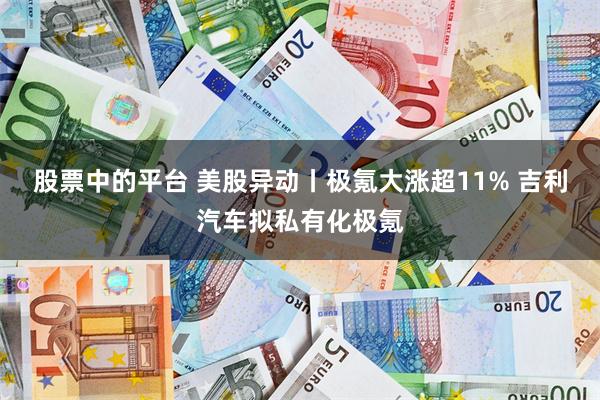 股票中的平台 美股异动丨极氪大涨超11% 吉利汽车拟私有化极氪