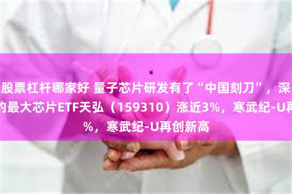 股票杠杆哪家好 量子芯片研发有了“中国刻刀”，深市同标的最大芯片ETF天弘（159310）涨近3%，寒武纪-U再创新高