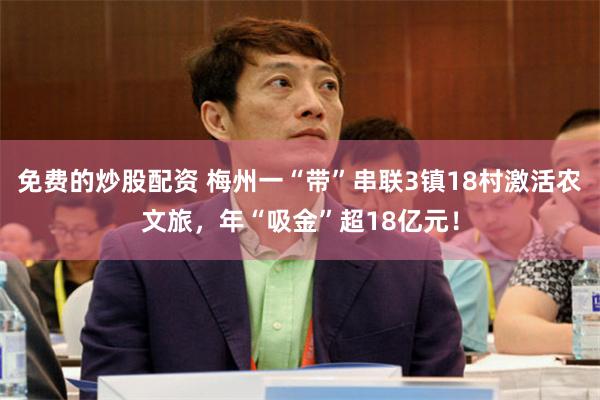 免费的炒股配资 梅州一“带”串联3镇18村激活农文旅，年“吸金”超18亿元！