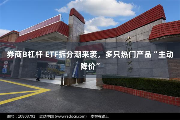 券商B杠杆 ETF拆分潮来袭,多只热门产品“主动降价”