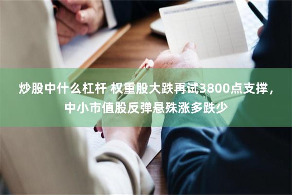 炒股中什么杠杆 权重股大跌再试3800点支撑，中小市值股反弹悬殊涨多跌少