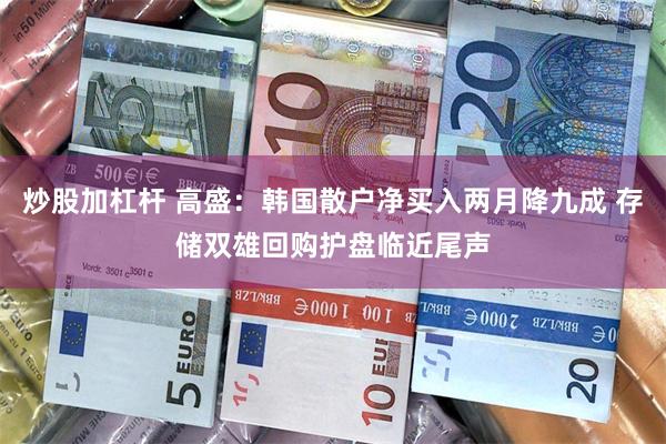 炒股加杠杆 高盛：韩国散户净买入两月降九成 存储双雄回购护盘临近尾声