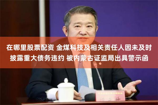 在哪里股票配资 金煤科技及相关责任人因未及时披露重大债务违约 被内蒙古证监局出具警示函