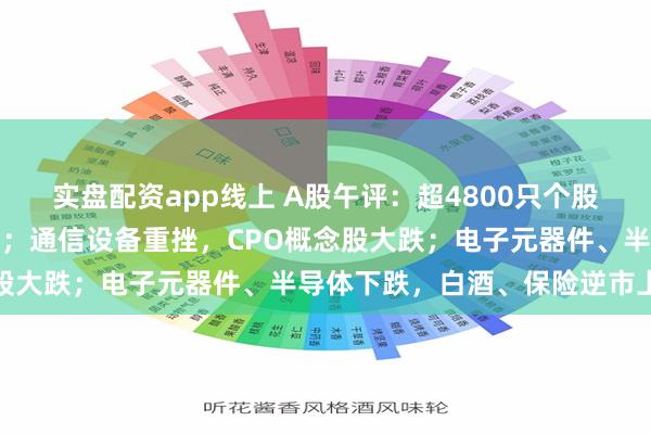 实盘配资app线上 A股午评：超4800只个股飘绿，三大指数集体收跌；通信设备重挫，CPO概念股大跌；电子元器件、半导体下跌，白酒、保险逆市上涨